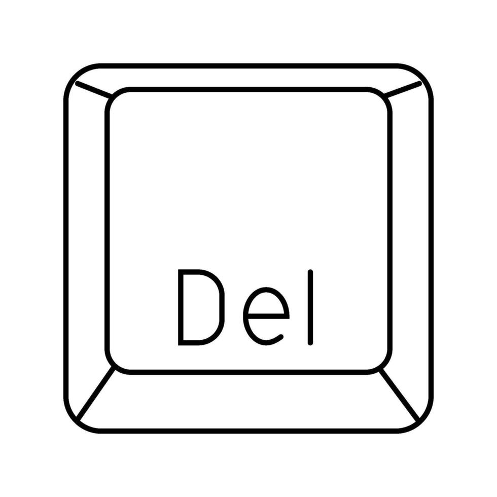 delete close line icon illustration vector