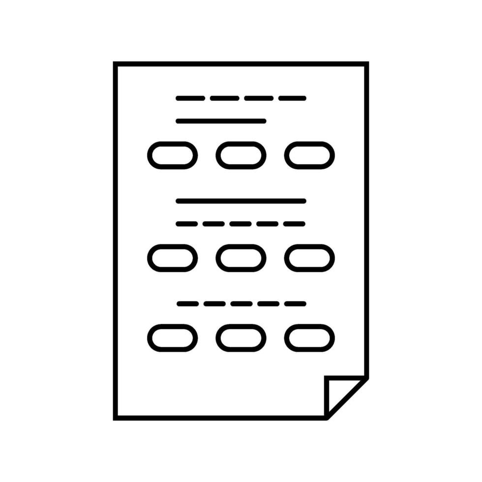 choice list line icon illustration vector
