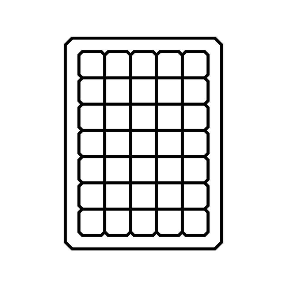 module solar panel line icon illustration vector