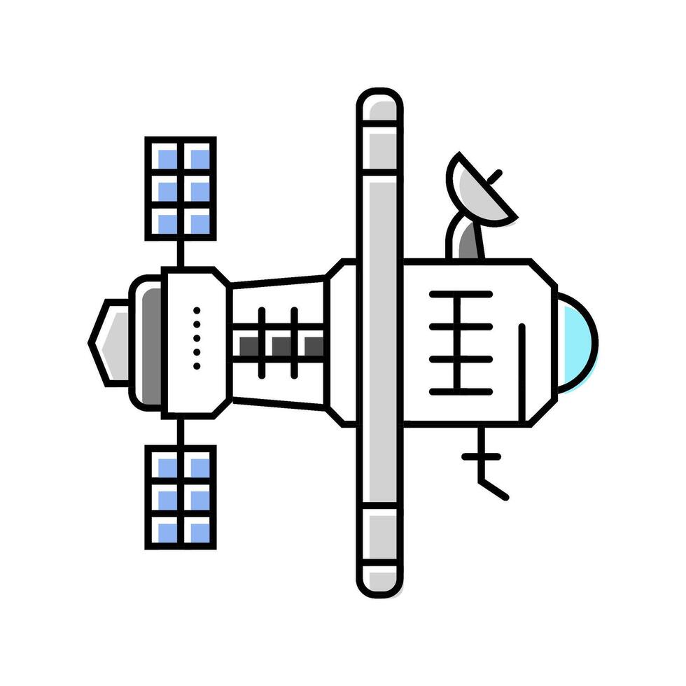 gravity waves space exploration color icon illustration vector