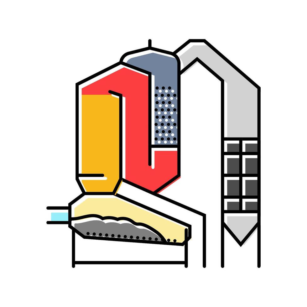 combustion biomass color icon illustration vector