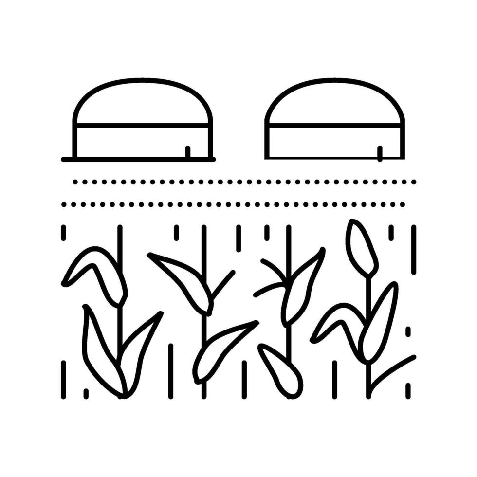 bioenergy farming biomass line icon illustration vector