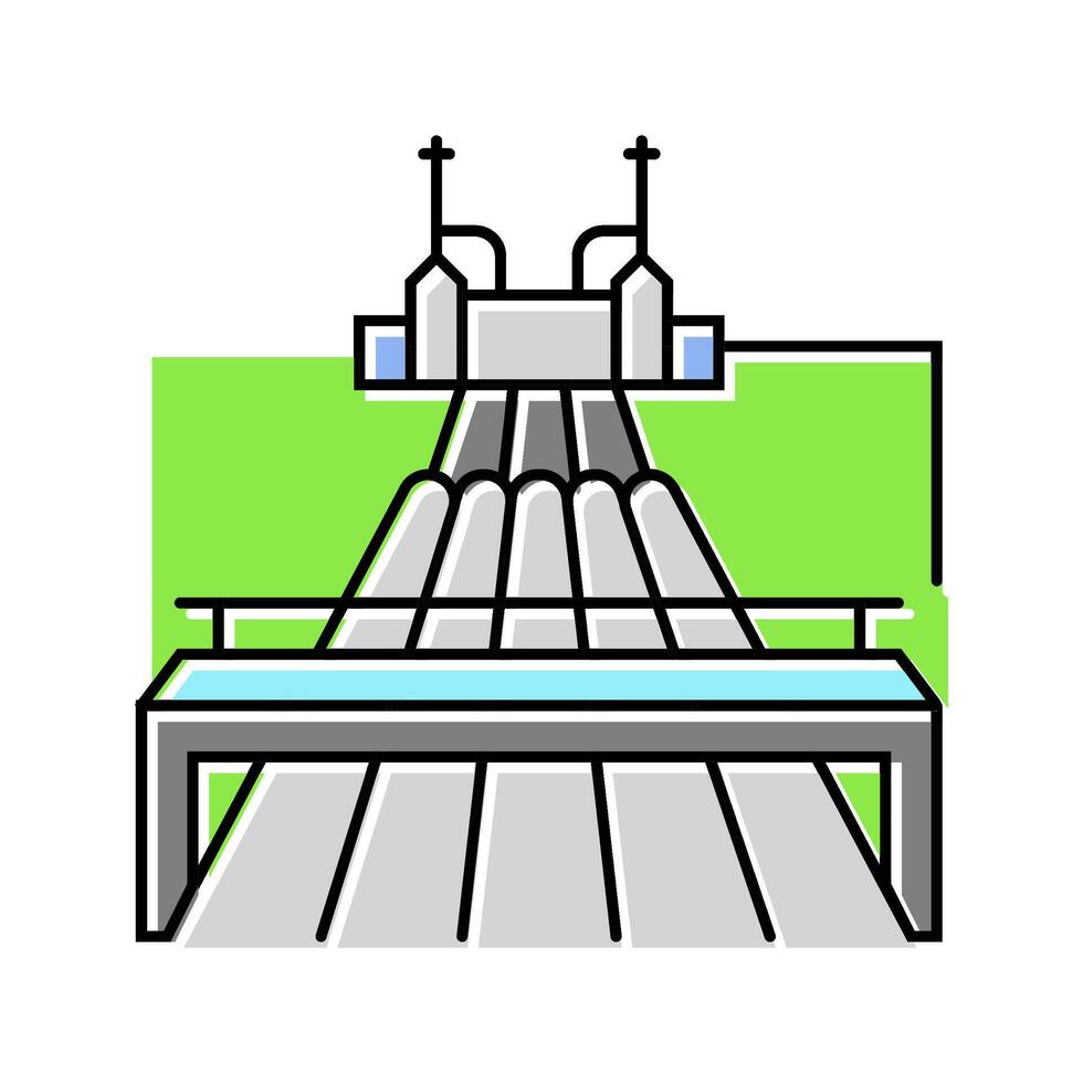 pipeline geothermal energy color icon illustration vector