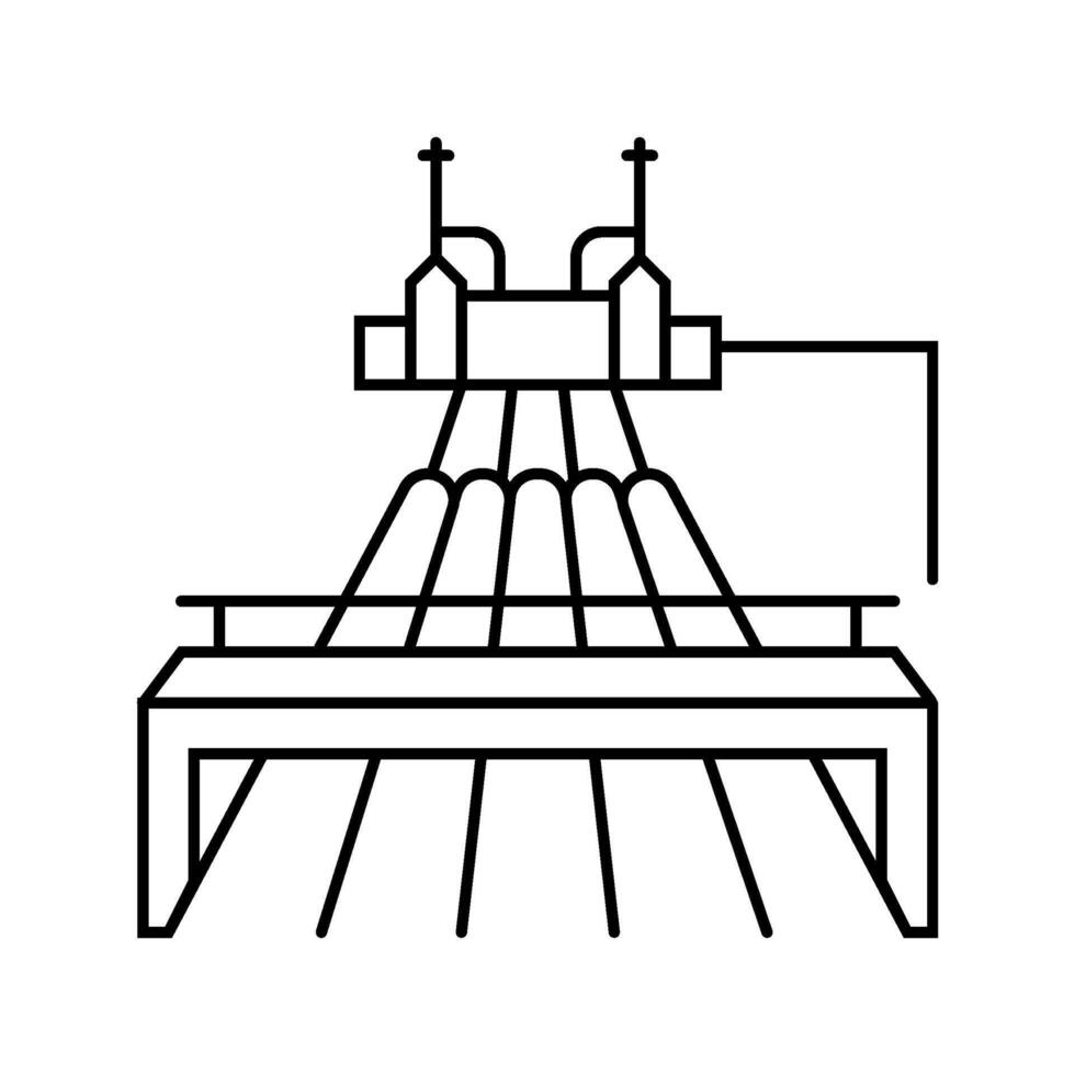 pipeline geothermal energy line icon illustration vector