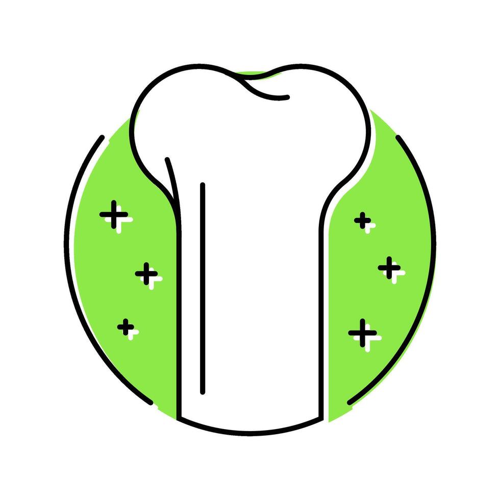 healthy bone osteoporosis symptom color icon illustration vector