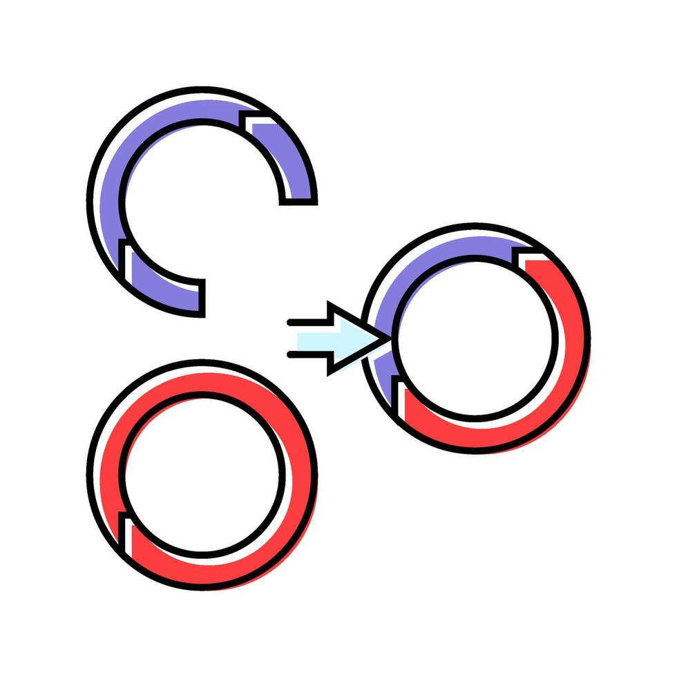 protein synthesis cryptogenetics color icon illustration vector