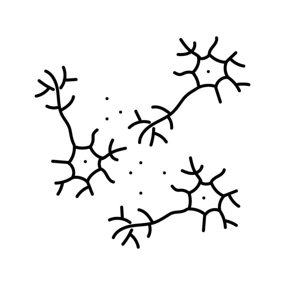 neurological treatment neuroscience neurology line icon illustration vector