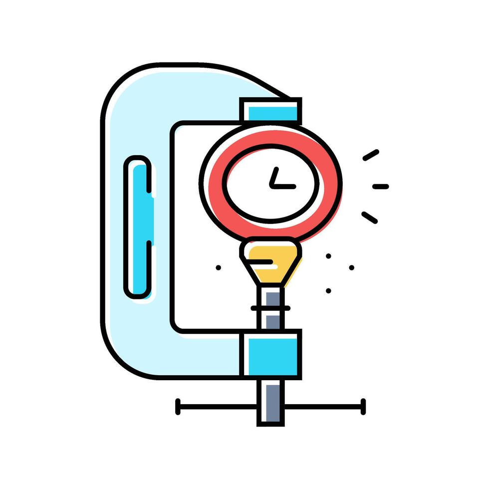 debt time management color icon illustration vector