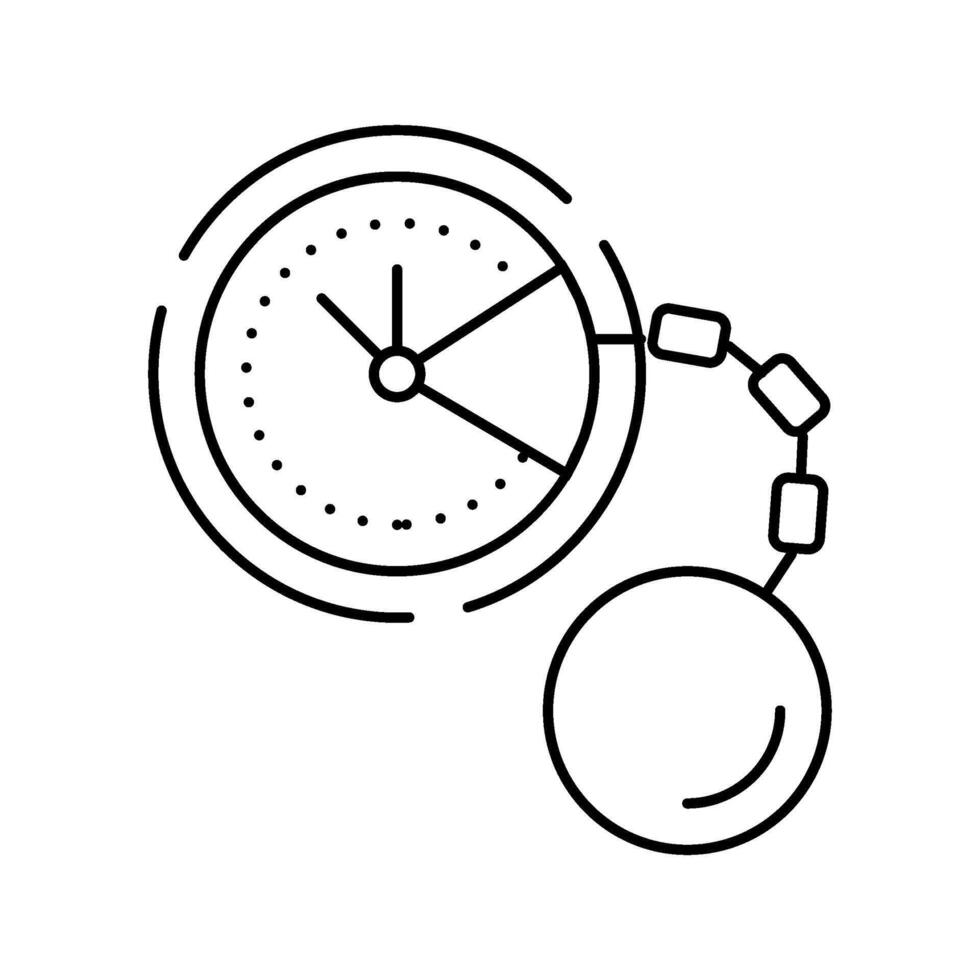work life integration time management line icon illustration vector