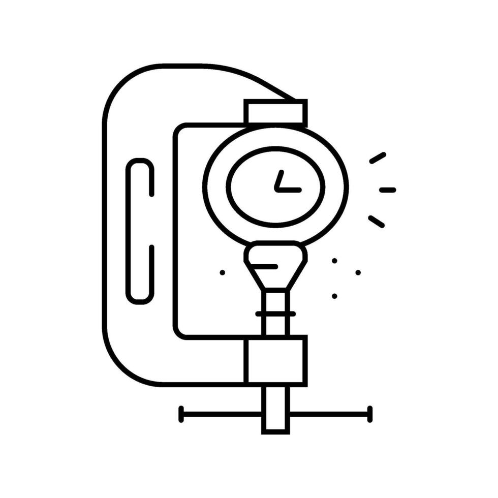 debt time management line icon illustration vector