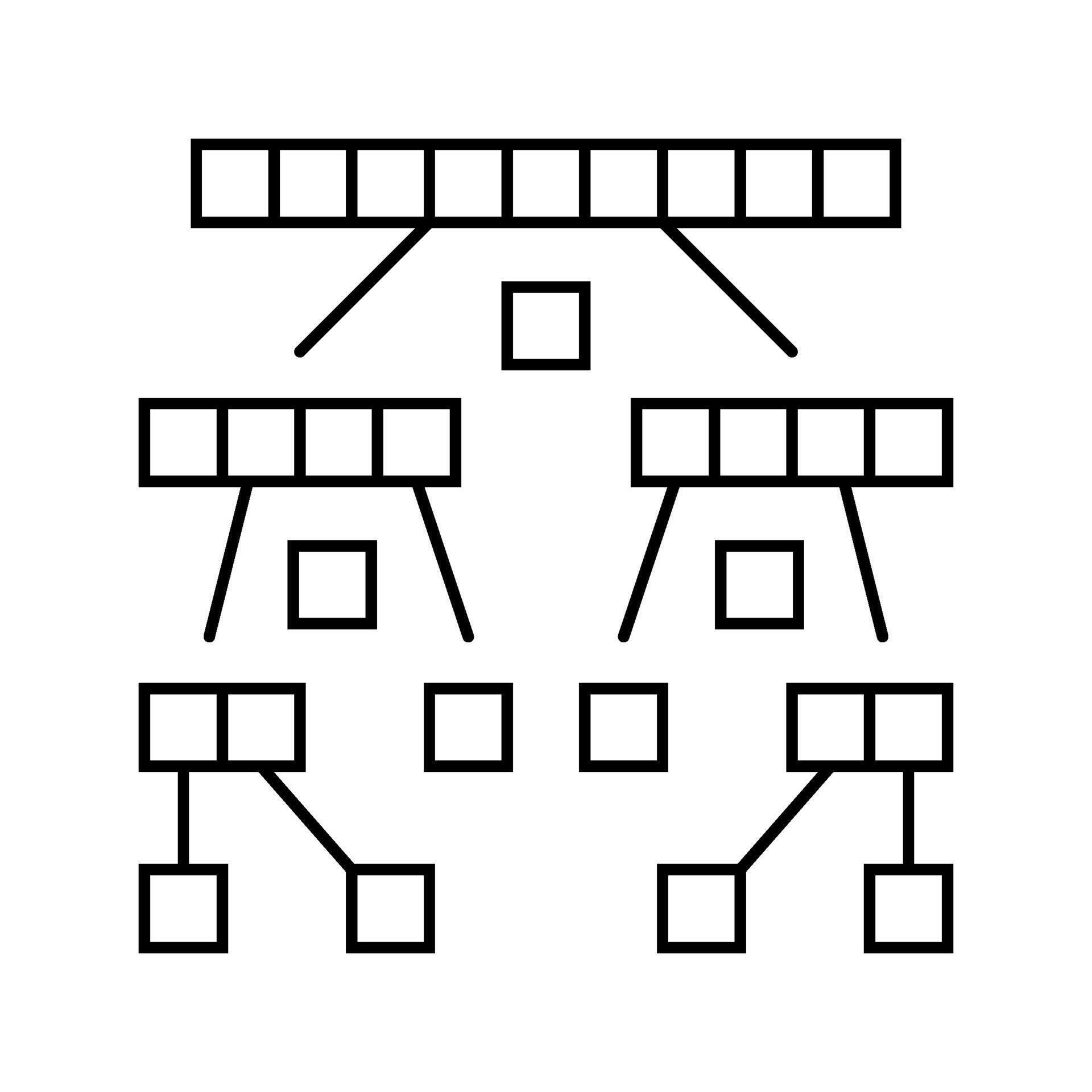 quicksort algorithm line icon illustration 52843755 Vector Art at Vecteezy