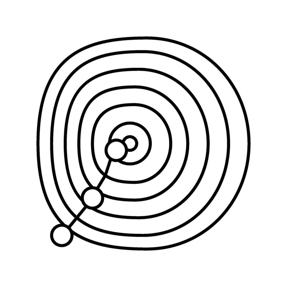 gradient descent algorithm line icon illustration 52843785 Vector Art ...