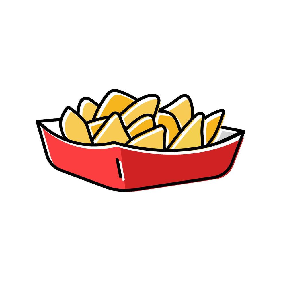 salad fast food color icon illustration vector