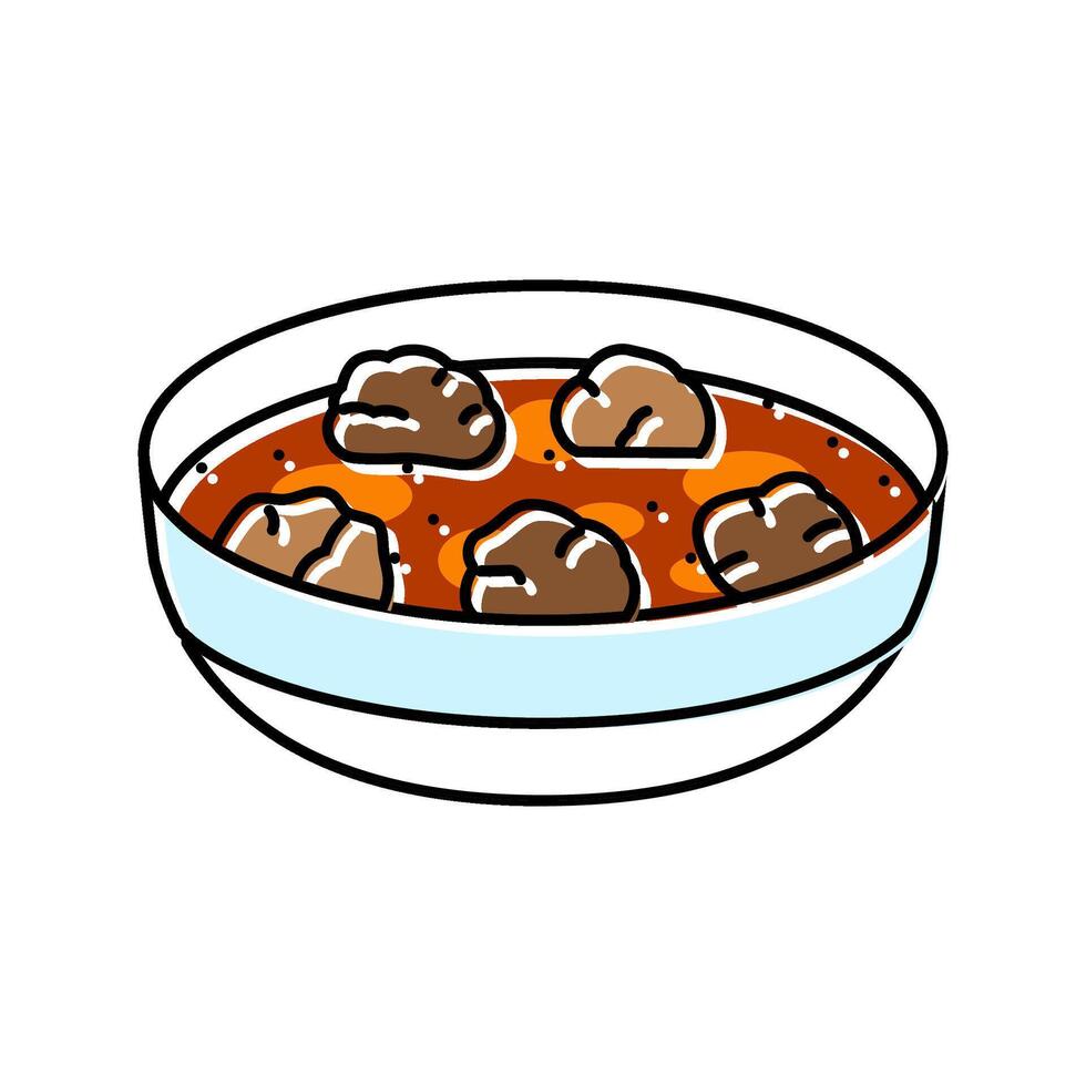 sangria pitcher spanish cuisine color icon illustration vector
