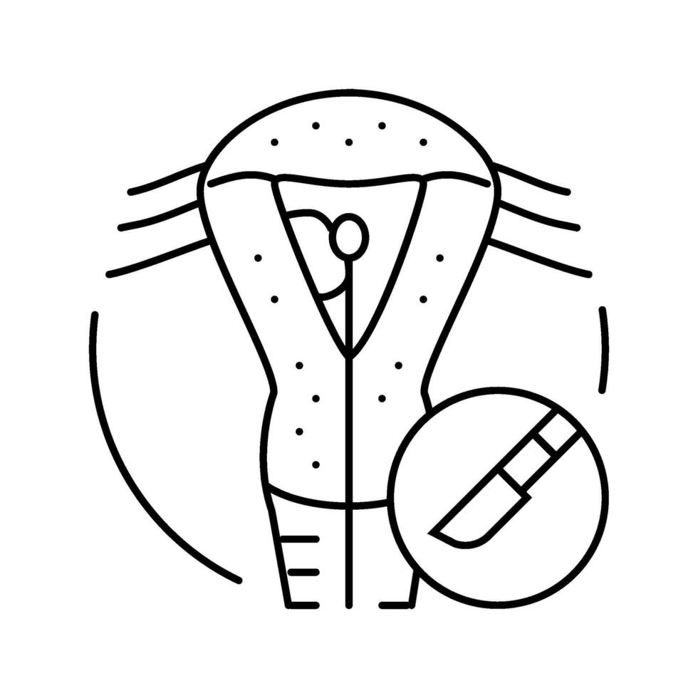 dental implant surgery surgery line icon illustration vector