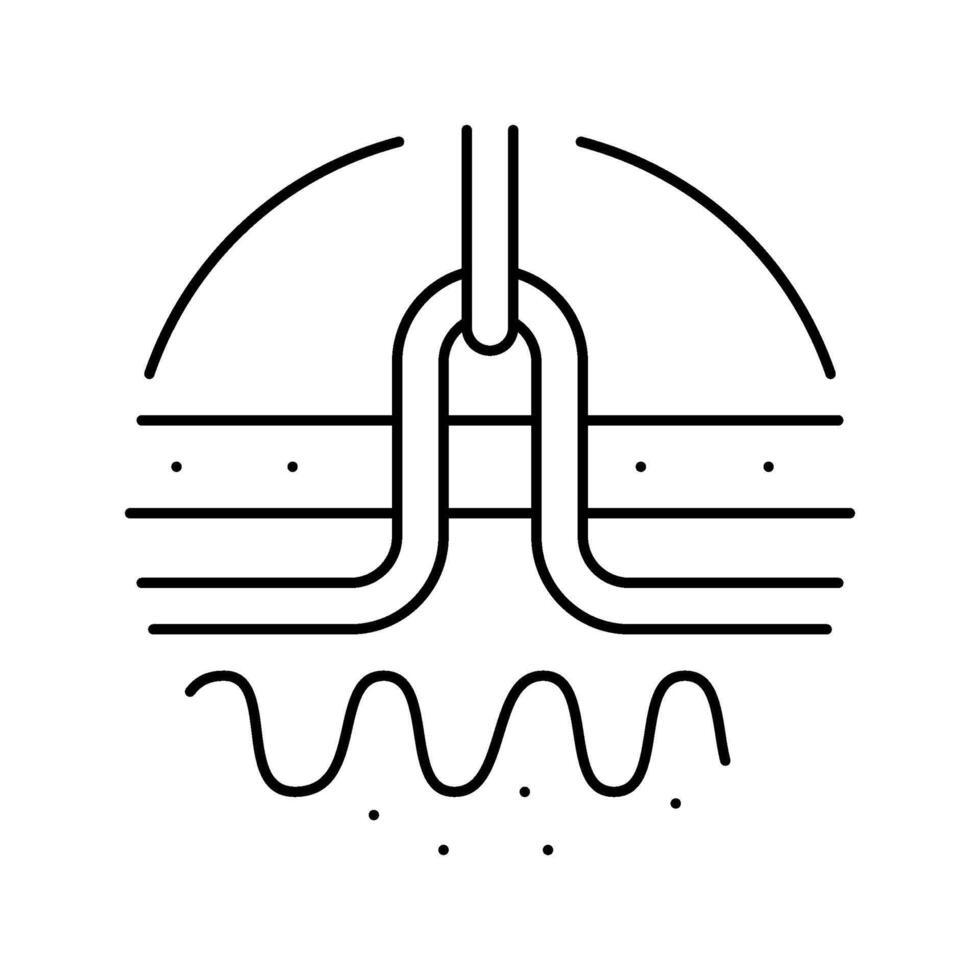 percutaneous nephrolithotomy line icon illustration vector