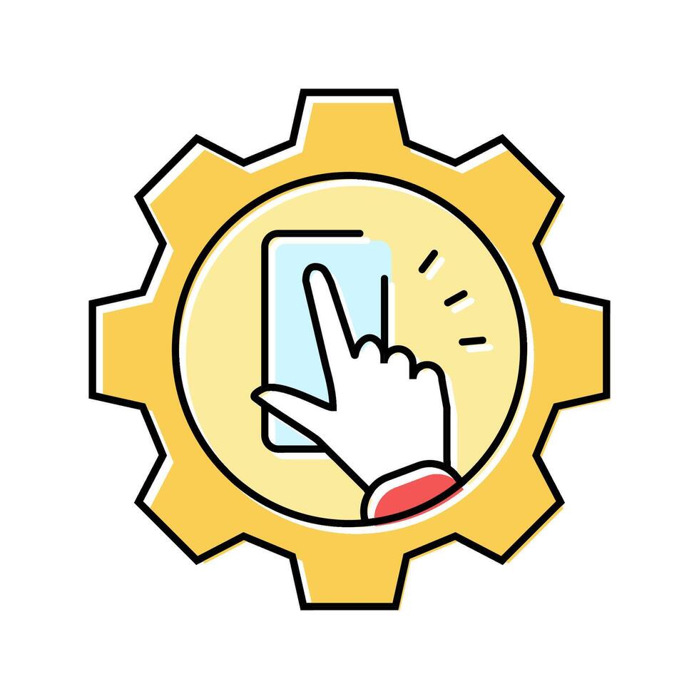 interaction design ux ui color icon illustration vector