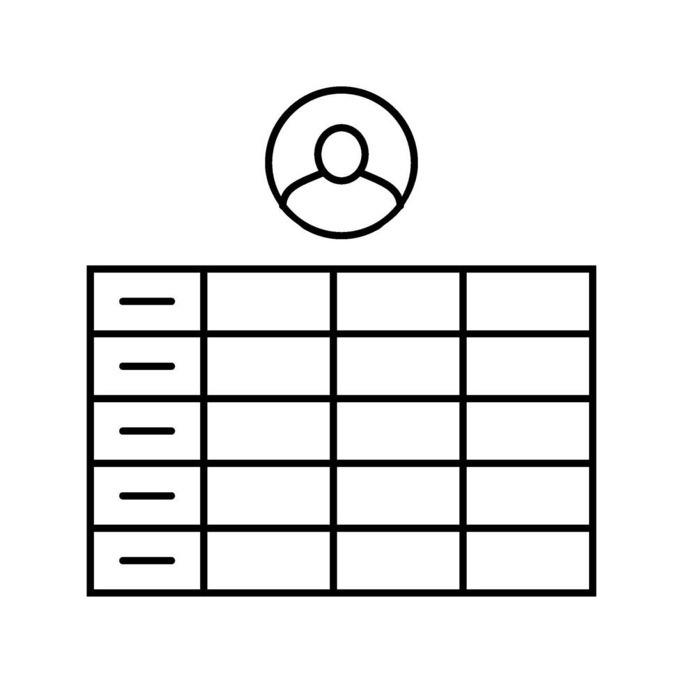 guerrilla testing ux ui design line icon illustration vector