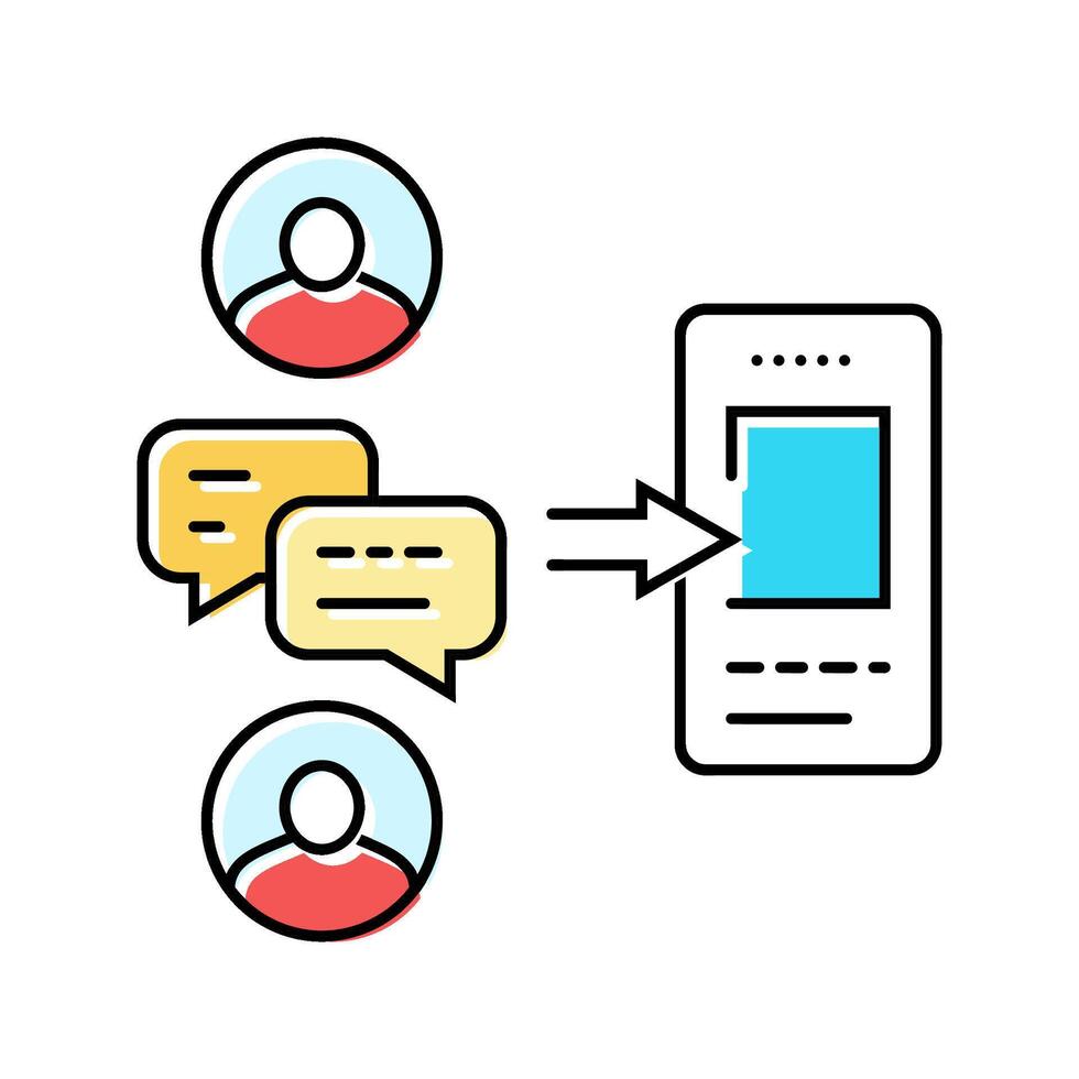 design critique ux ui color icon illustration vector