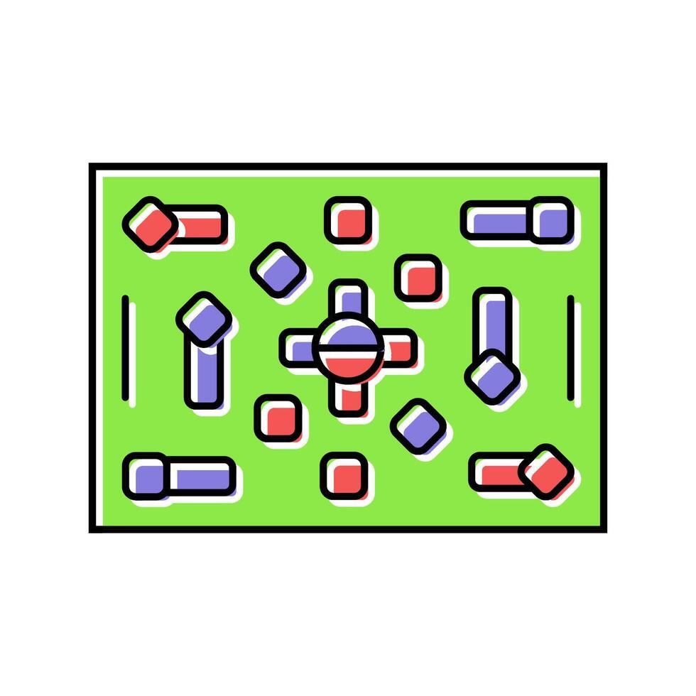 field paintball game color icon illustration vector
