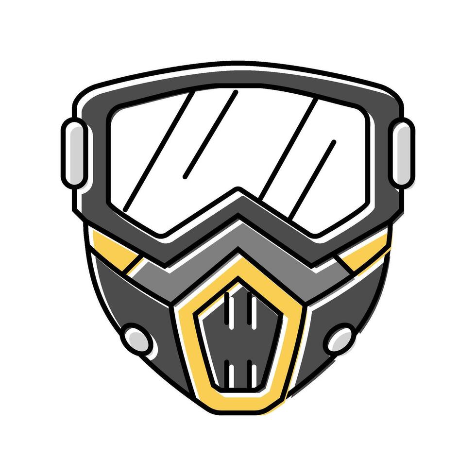 mask paintball game color icon illustration vector