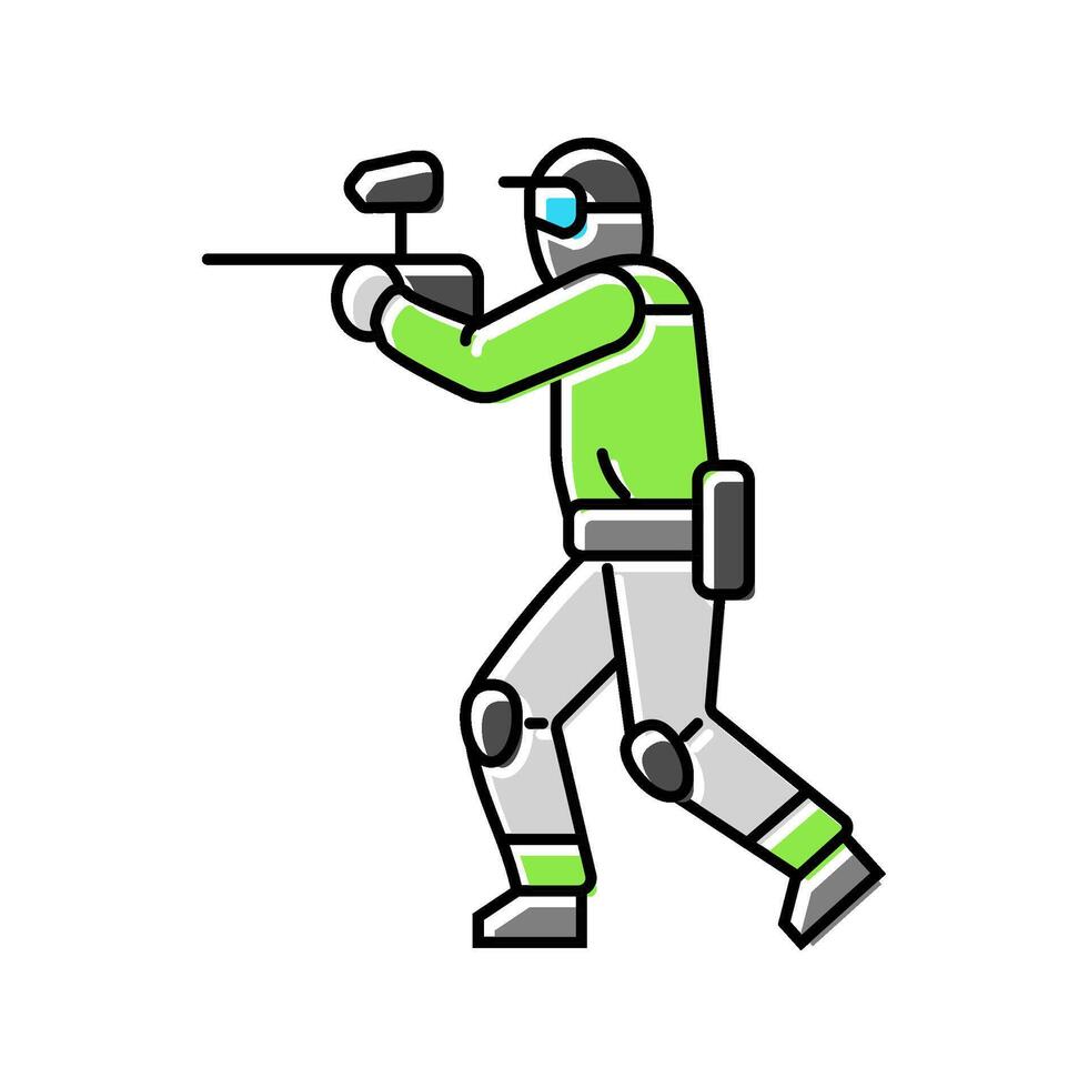 game paintball color icon illustration vector