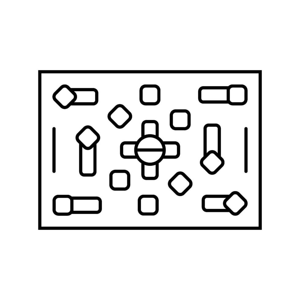 field paintball game line icon illustration vector