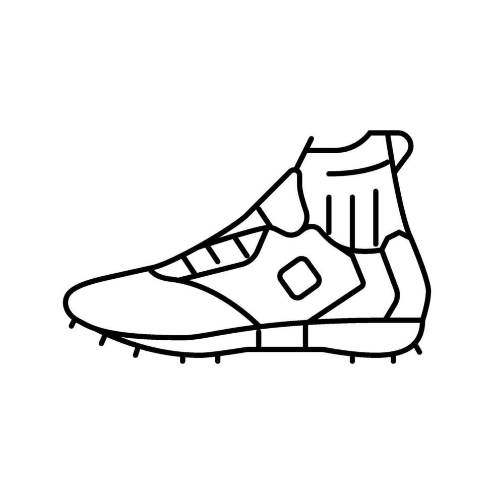 shoes paintball game line icon illustration vector