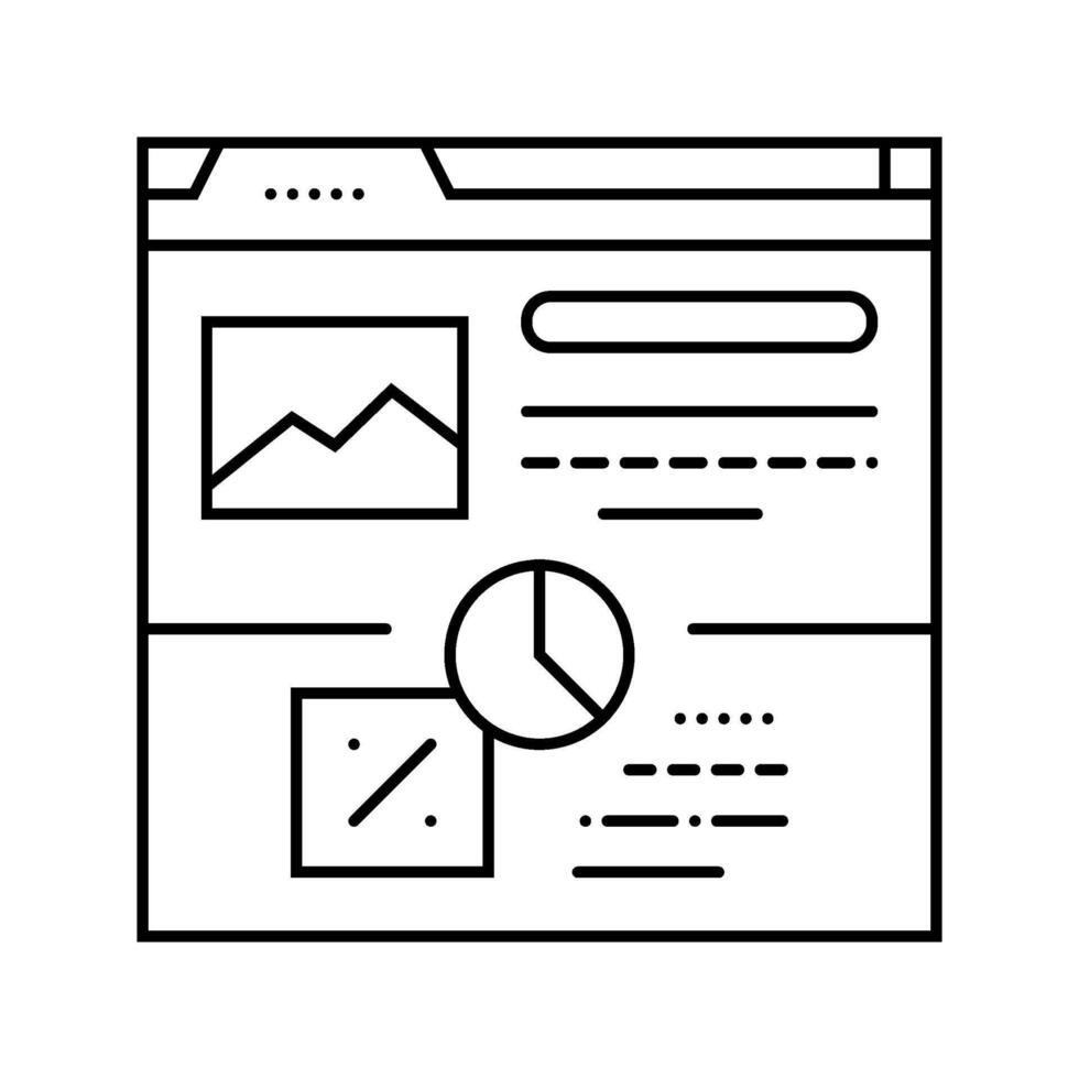 conversion rate seo line icon illustration vector