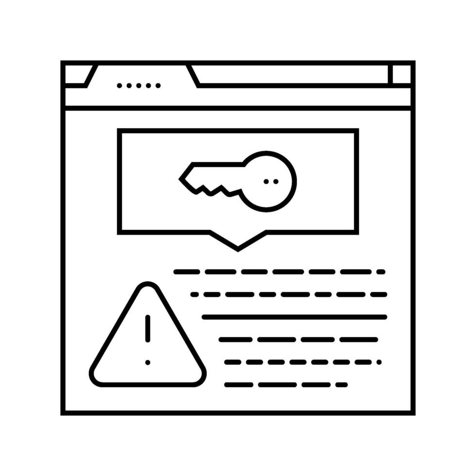 keyword stuffing seo line icon illustration vector
