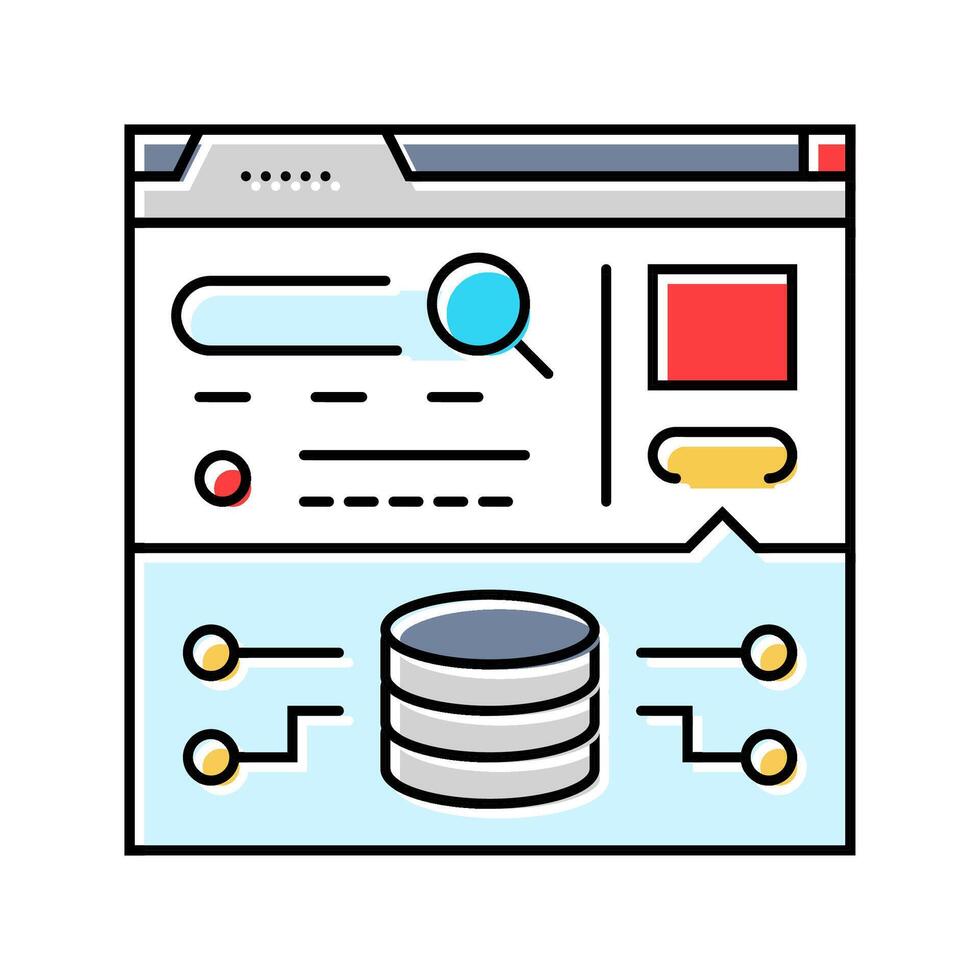 trust signals seo color icon illustration vector