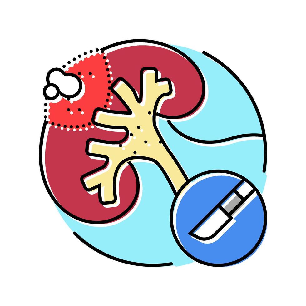 urostomy urology color icon illustration vector