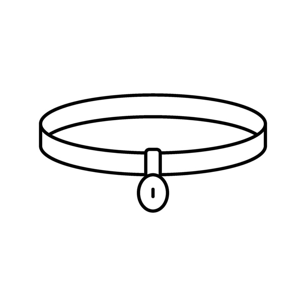 choker vintage fashion line icon illustration vector