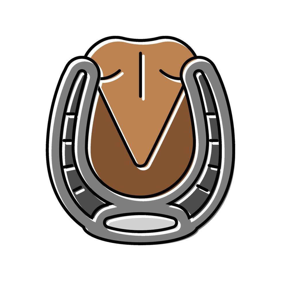 farrier blacksmith color icon illustration vector
