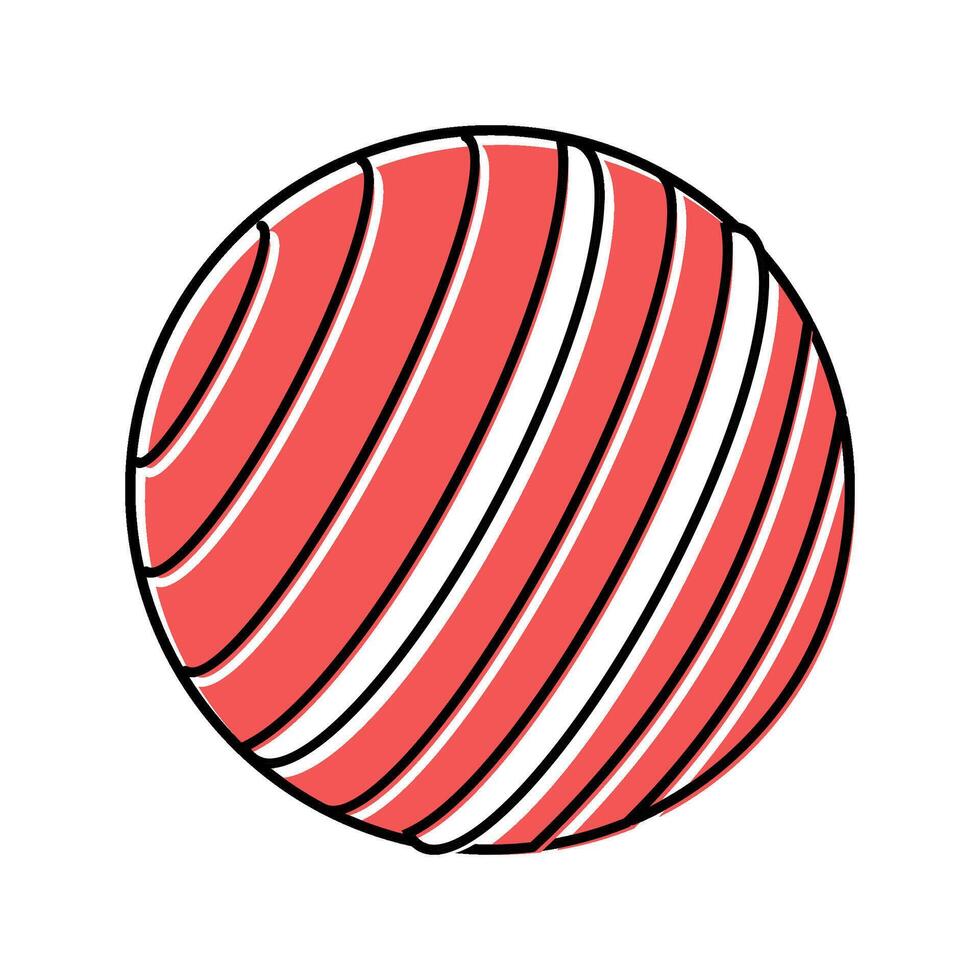 ball croquet game color icon illustration vector
