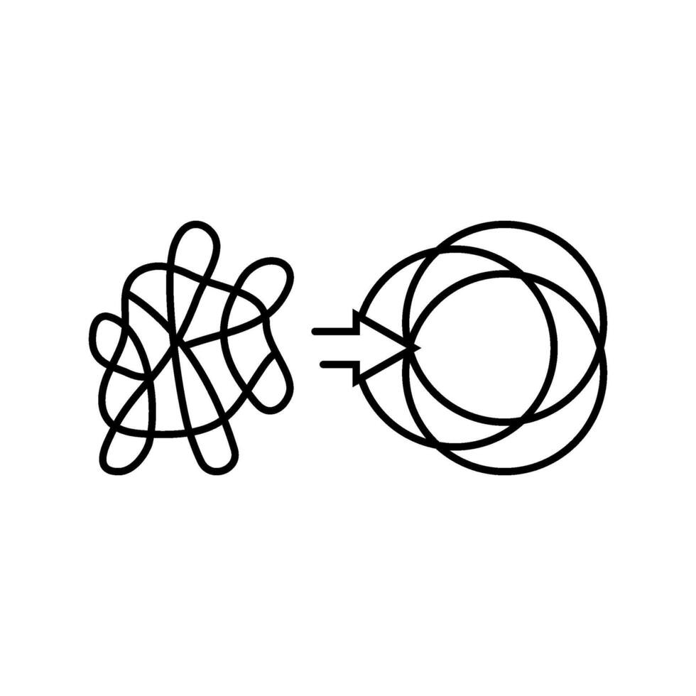 essentialism lifestyle line icon illustration vector