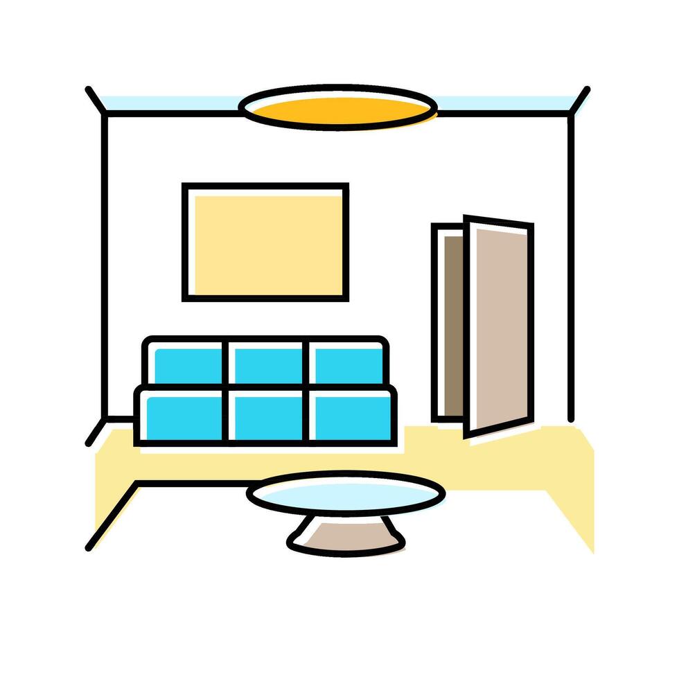 minimalist design lifestyle color icon illustration vector