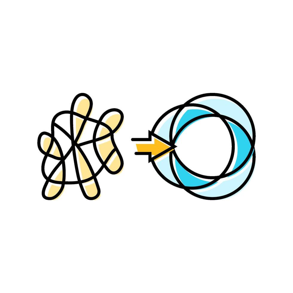 essentialism lifestyle color icon illustration vector