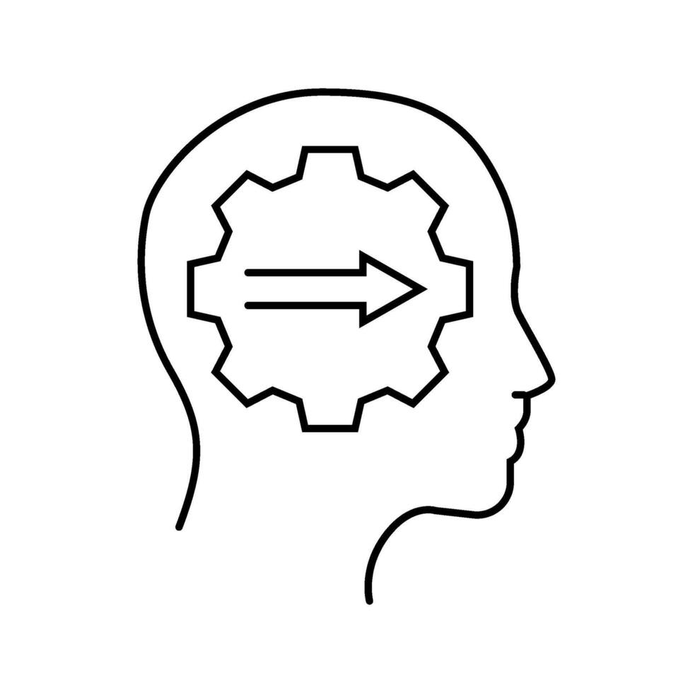 intentionality minimalism lifestyle line icon illustration vector
