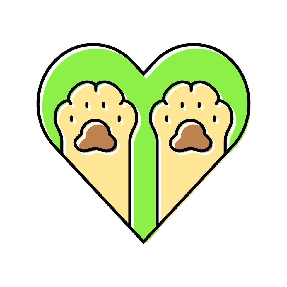 cruelty free vegan food color icon illustration vector