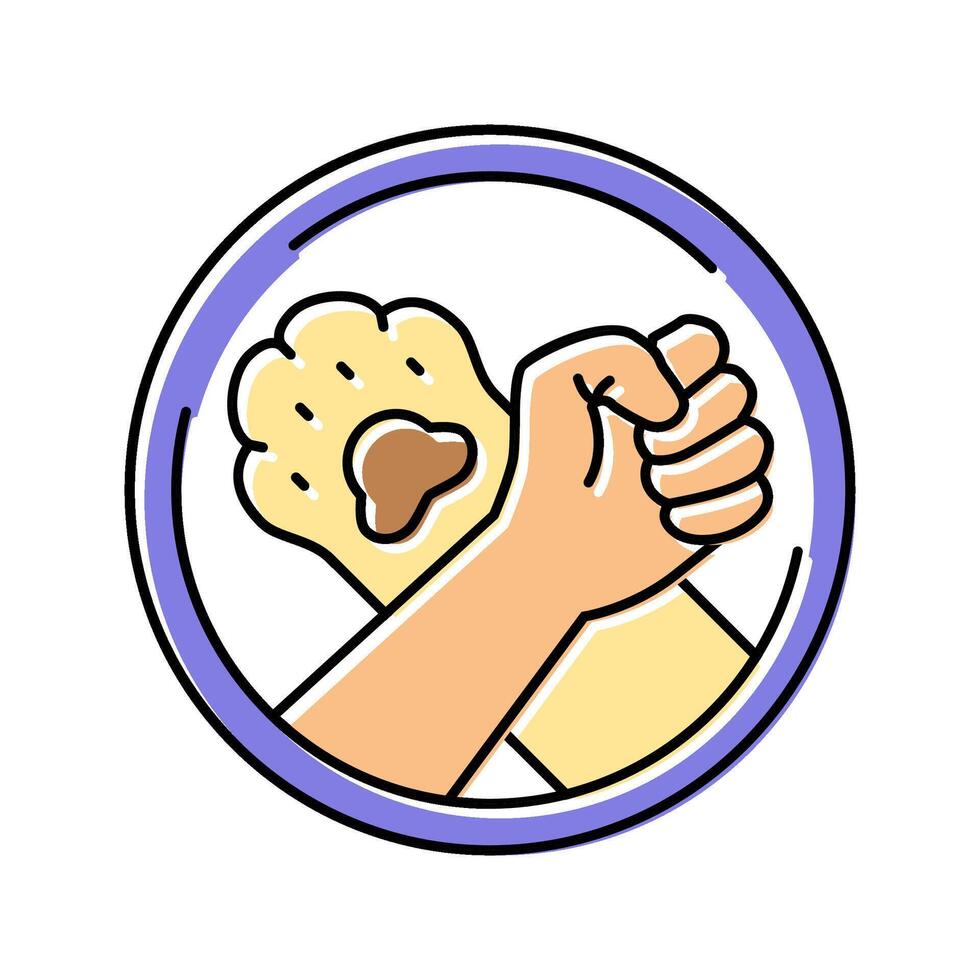 animal liberation vegan food color icon illustration vector