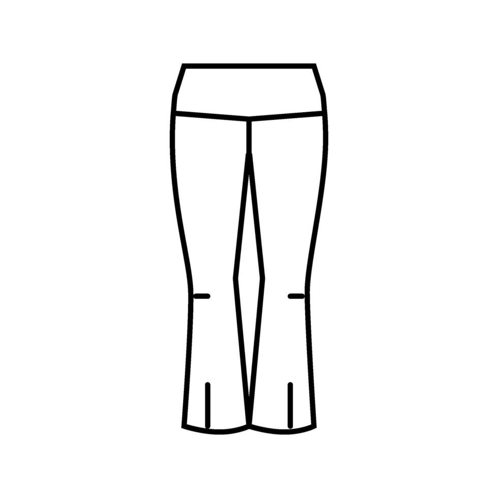 yoga pants clothing line icon illustration vector