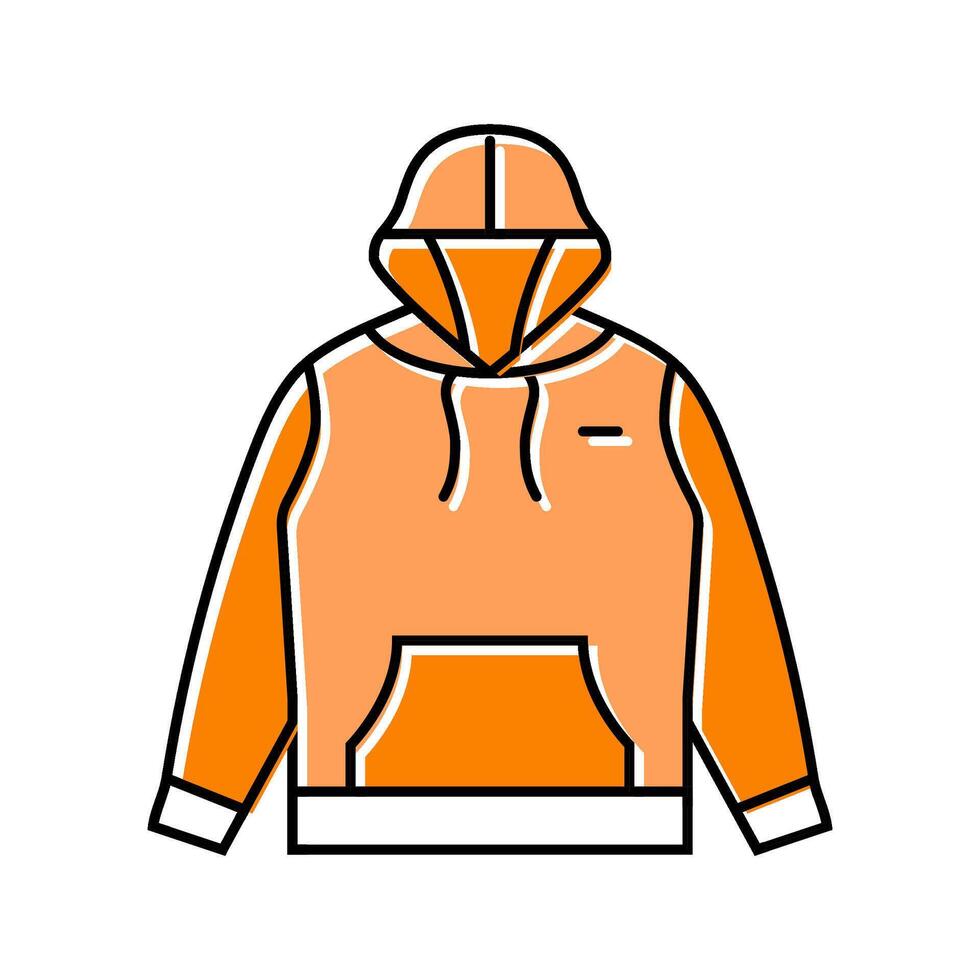 hoodies clothing color icon illustration vector