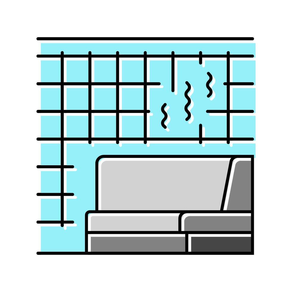 steam room color icon illustration vector