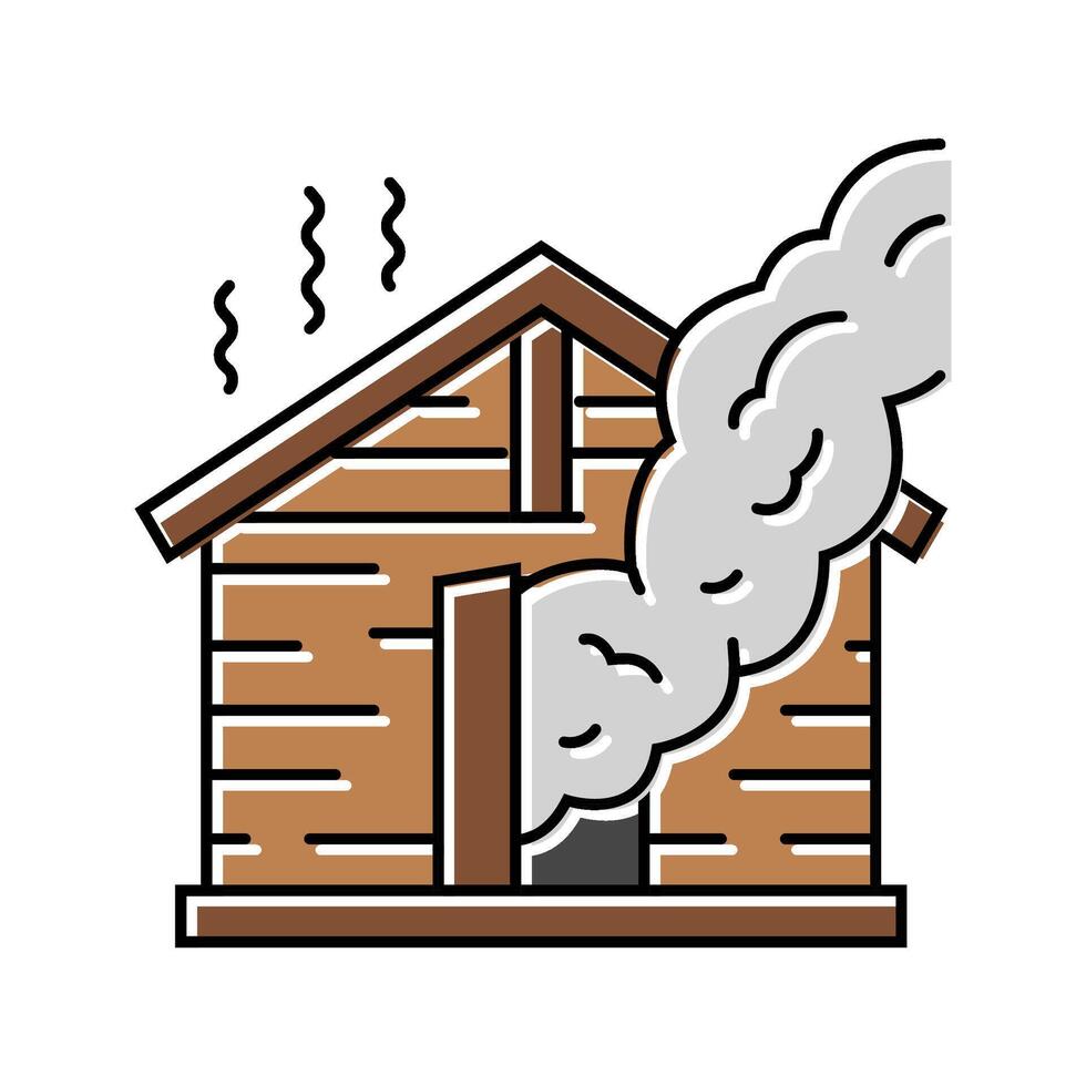 finnish sauna color icon illustration vector