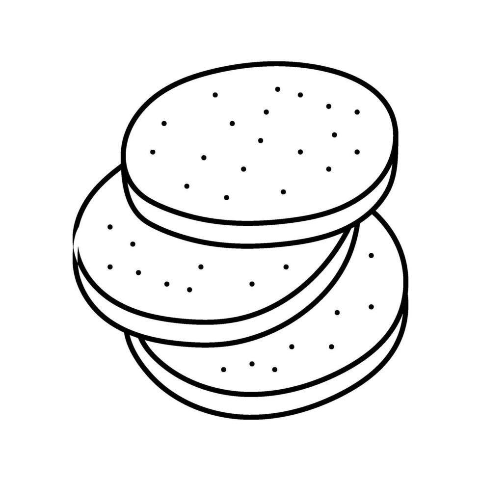 frankfuter sausage meat line icon illustration vector