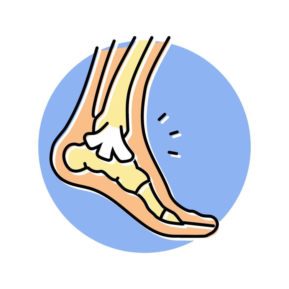 strains household injury accident color icon illustration vector