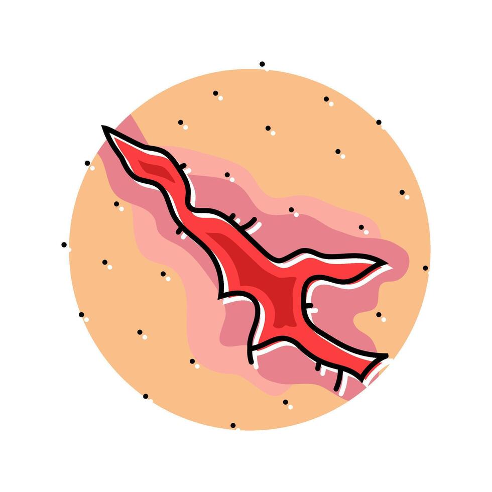 lacerations household injury accident color icon illustration vector