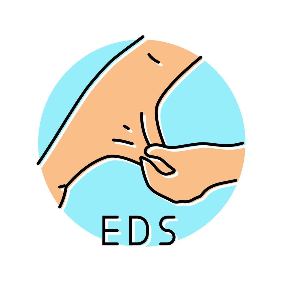 ehlers danlos syndrome disease color icon illustration vector