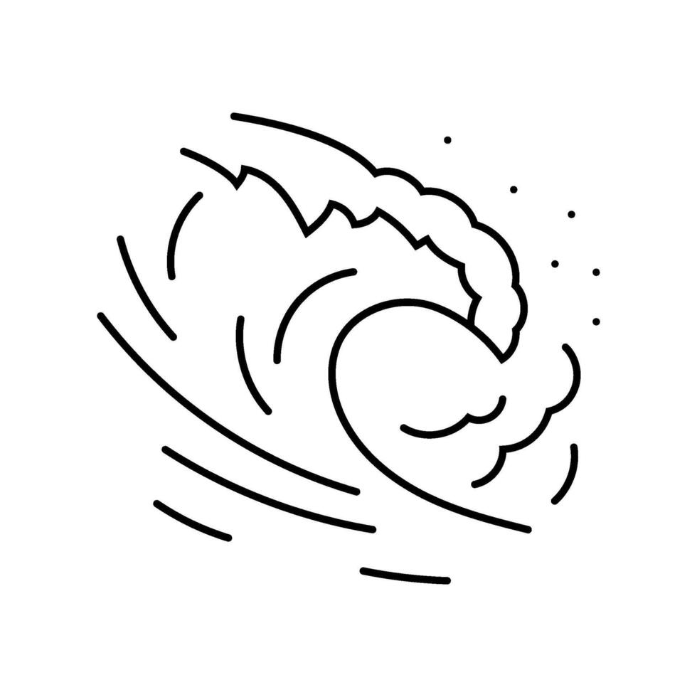 rising tide progress line icon illustration vector